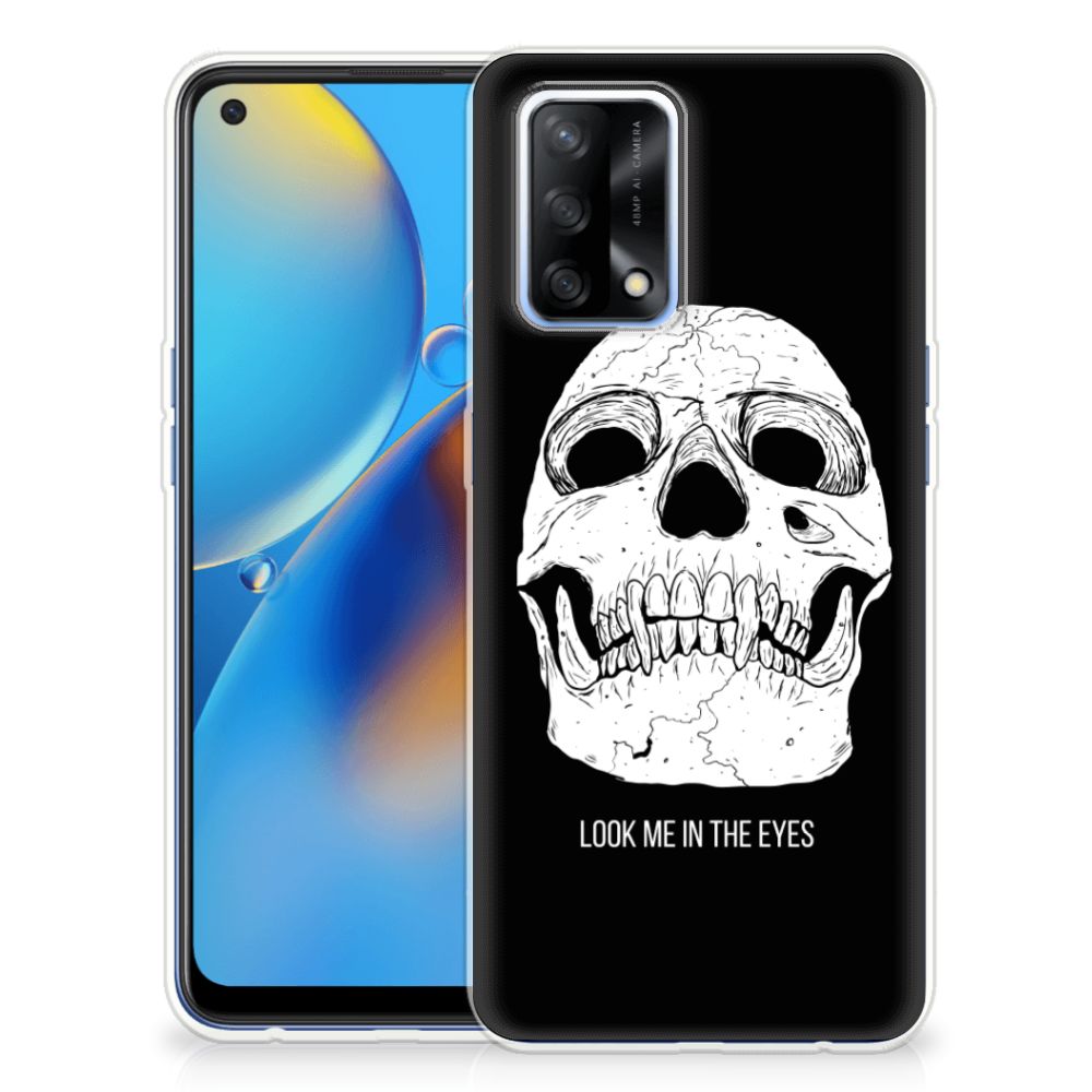 Silicone Back Case OPPO A74 4G Skull Eyes B2C Telecom