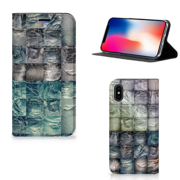 Hippe Standcase Apple iPhone X | Xs Spijkerbroeken