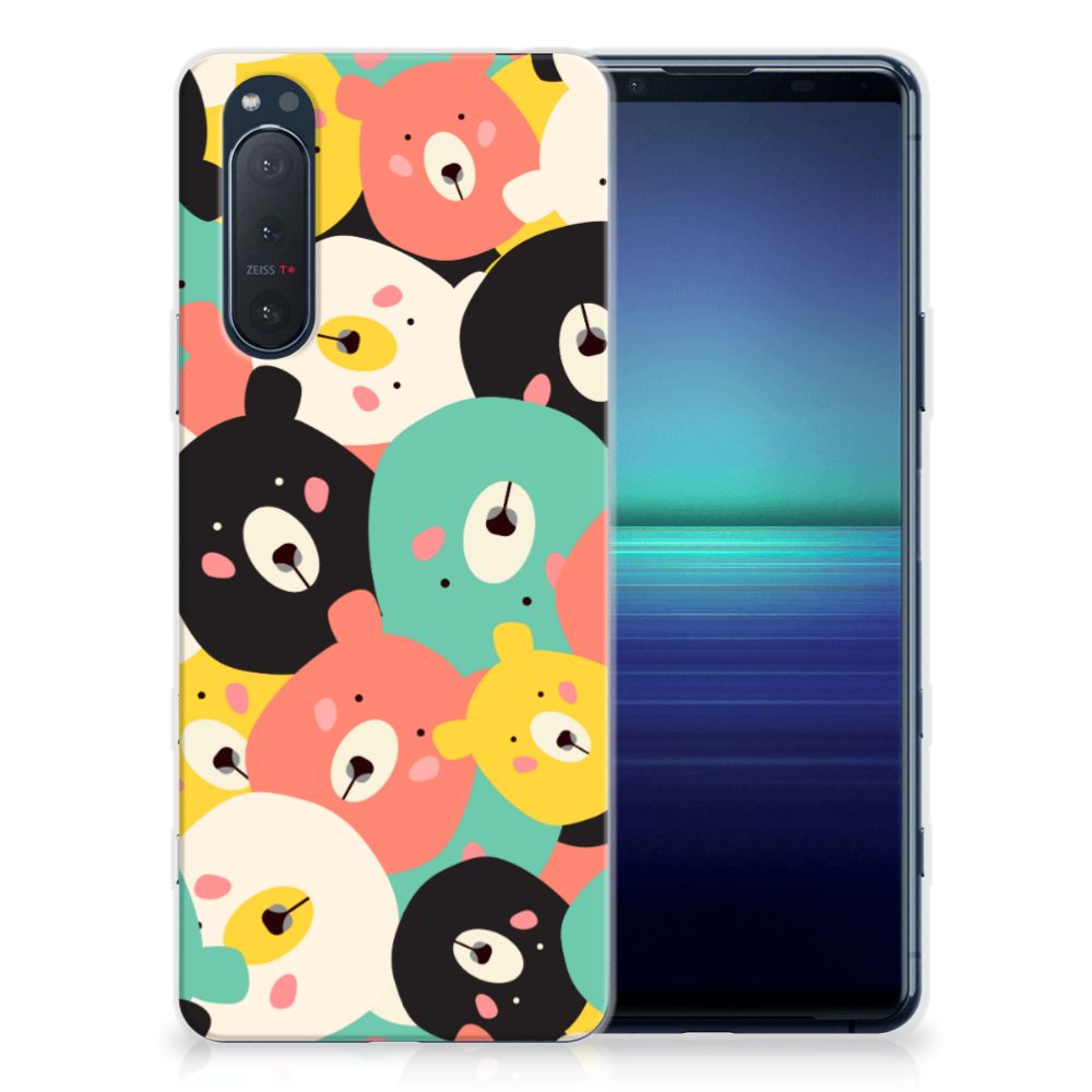 Sony Xperia 5II Telefoonhoesje met Naam Bears