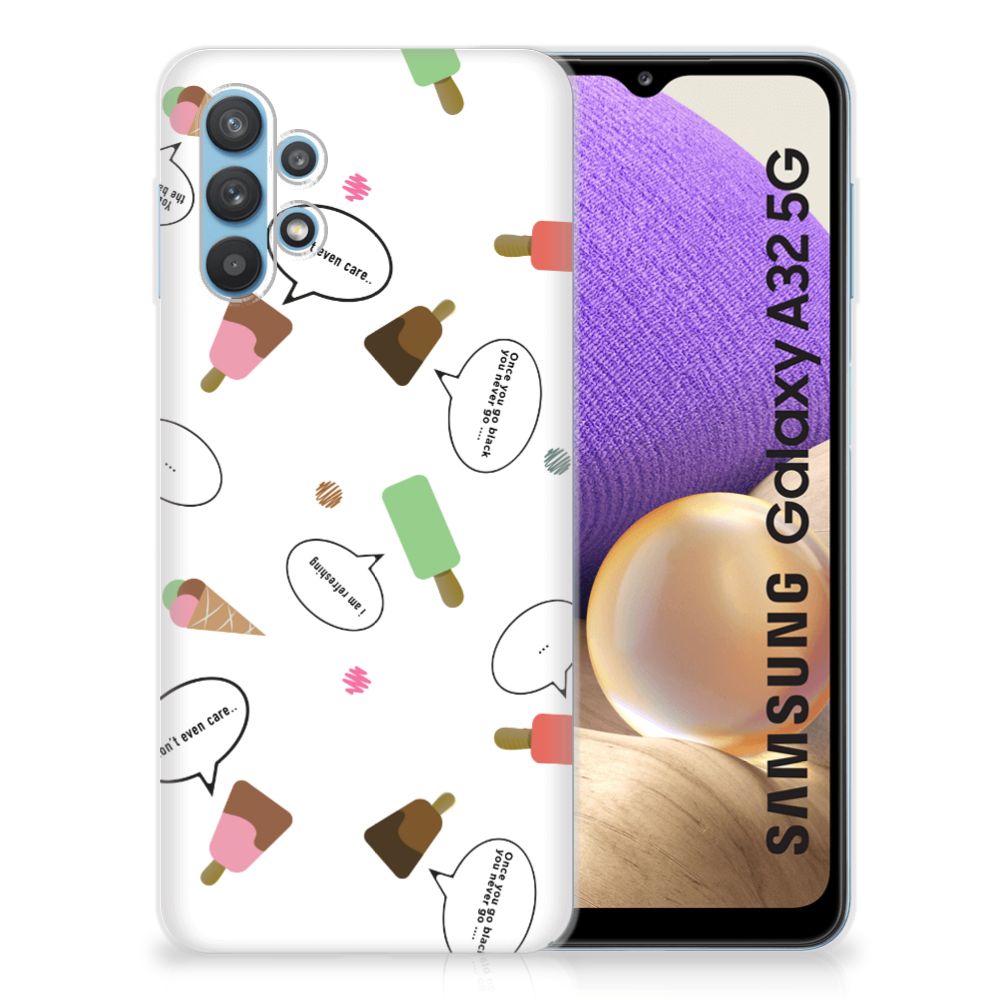 Samsung Galaxy A32 5G Siliconen Case IJsjes B2C Telecom