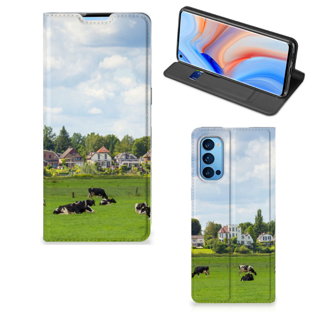 OPPO Reno4 Pro 5G Hoesje maken Koeien - B2C Telecom