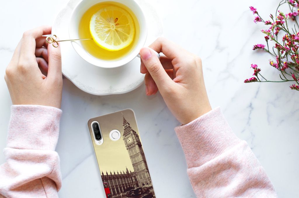 Huawei P30 Lite Siliconen Back Cover Londen