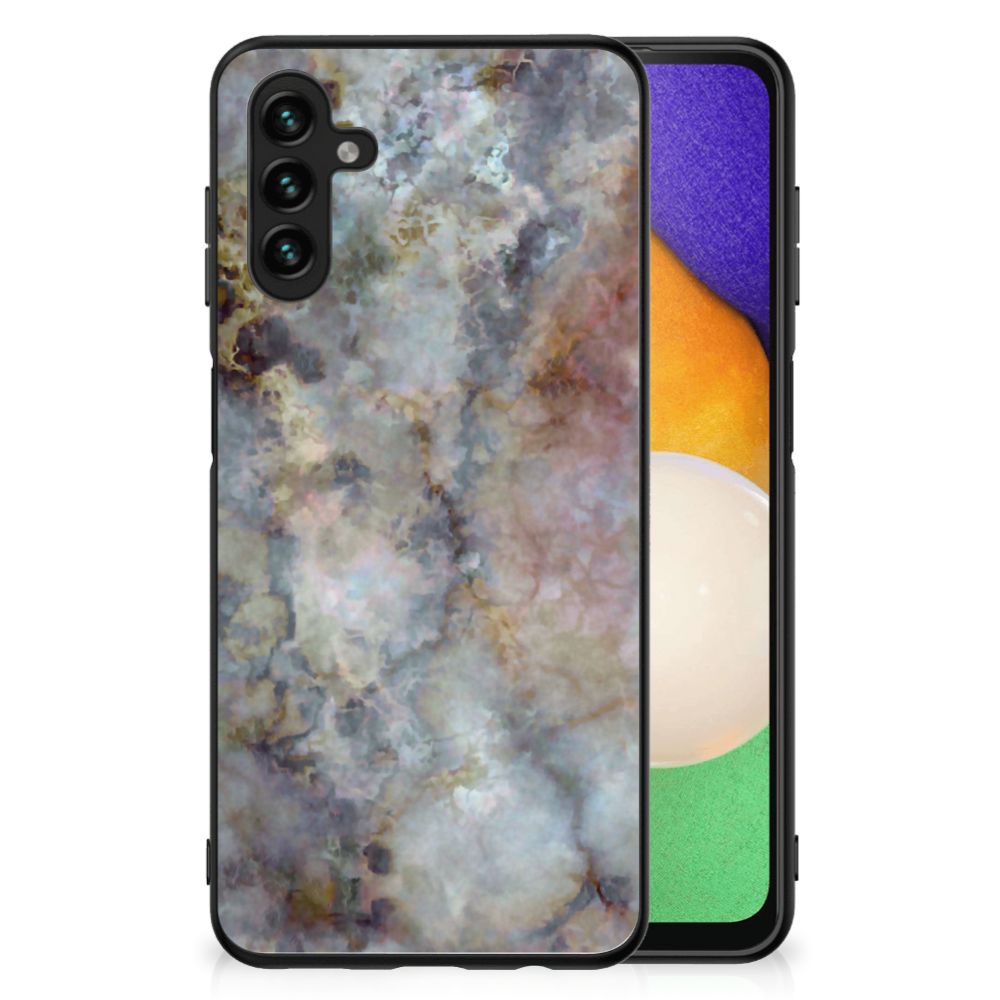 Samsung Galaxy A13 5G | A04s Marmeren Print Telefoonhoesje Marmer Grijs