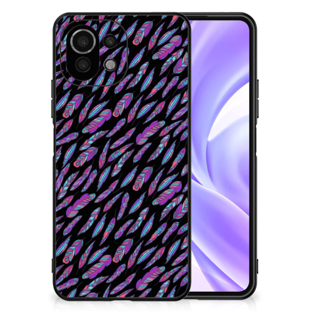 Xiaomi 11 Lite 5G NE | Mi 11 Lite Back Case Feathers Color