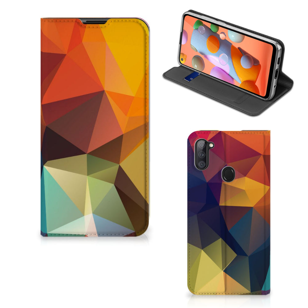 Samsung Galaxy M11 | A11 Stand Case Polygon Color