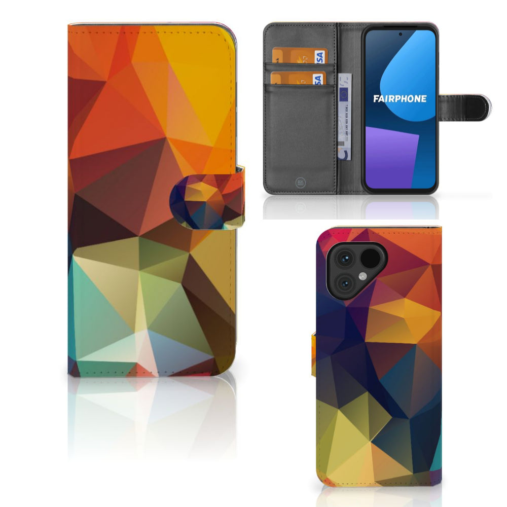 Fairphone 5 Book Case Polygon Color