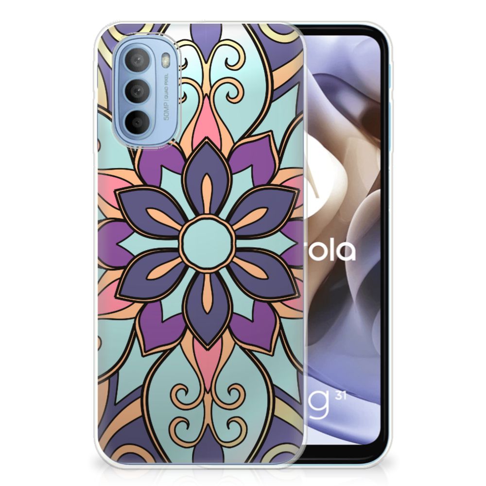 Motorola Moto G31 | G41 TPU Case Purple Flower B2C Telecom