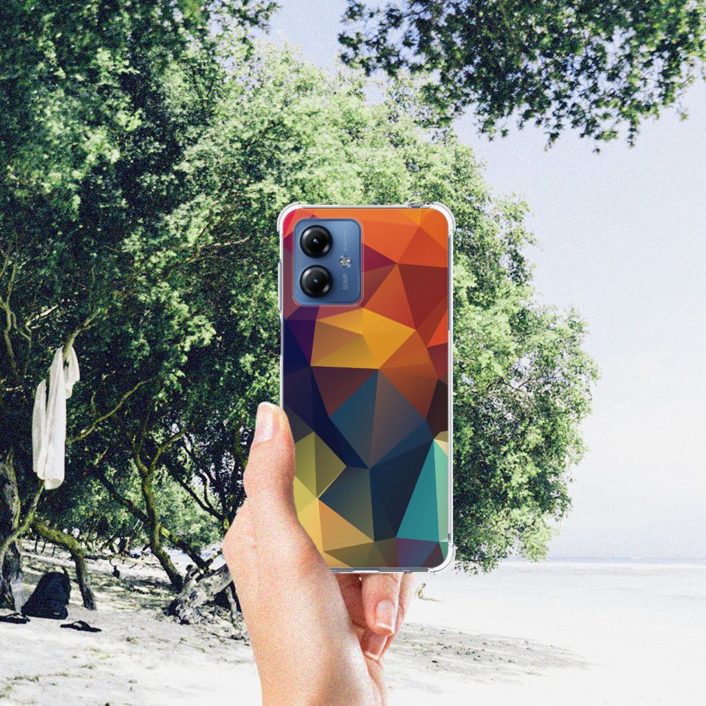 Motorola Moto G14 Shockproof Case Polygon Color B2C Telecom
