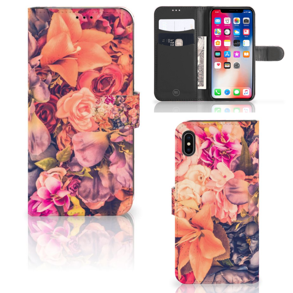 Apple iPhone Xs Max Hoesje Bosje Bloemen