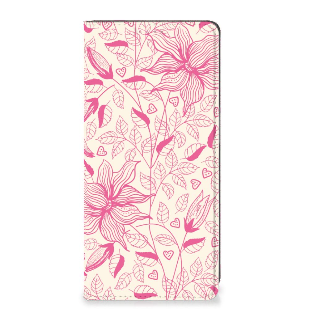 OPPO A54 5G | A74 5G | A93 5G Smart Cover Pink Flowers - B2C Telecom