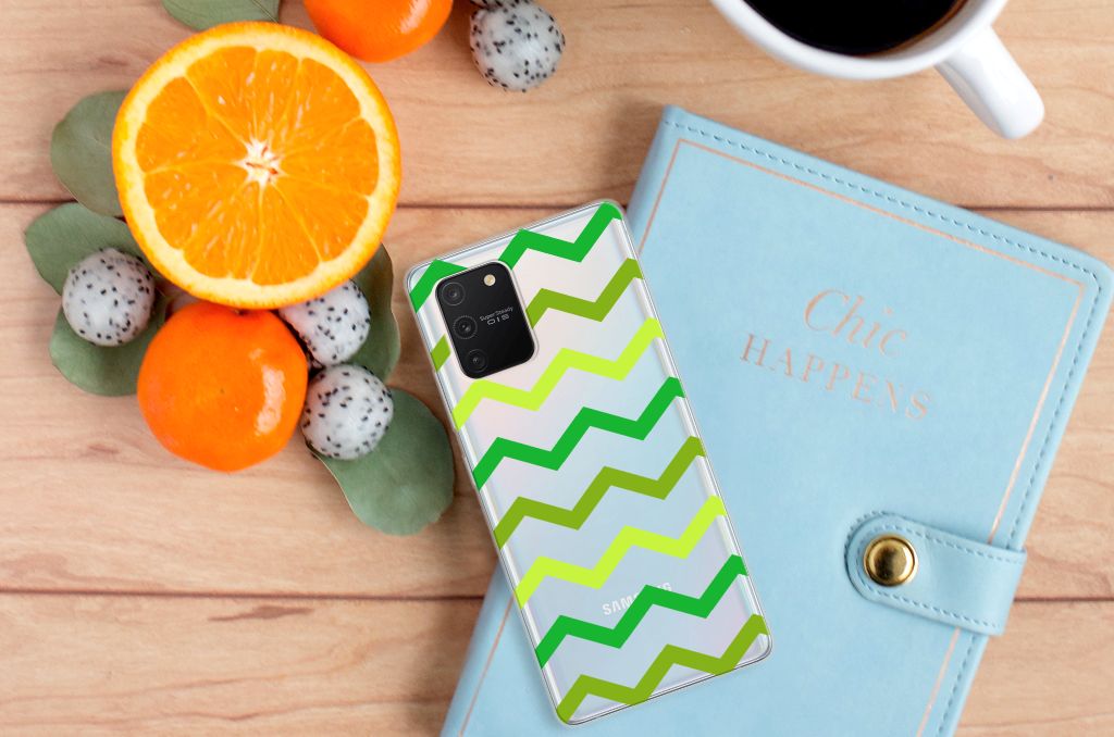 Samsung Galaxy S10 Lite TPU bumper Zigzag Groen B2C Telecom