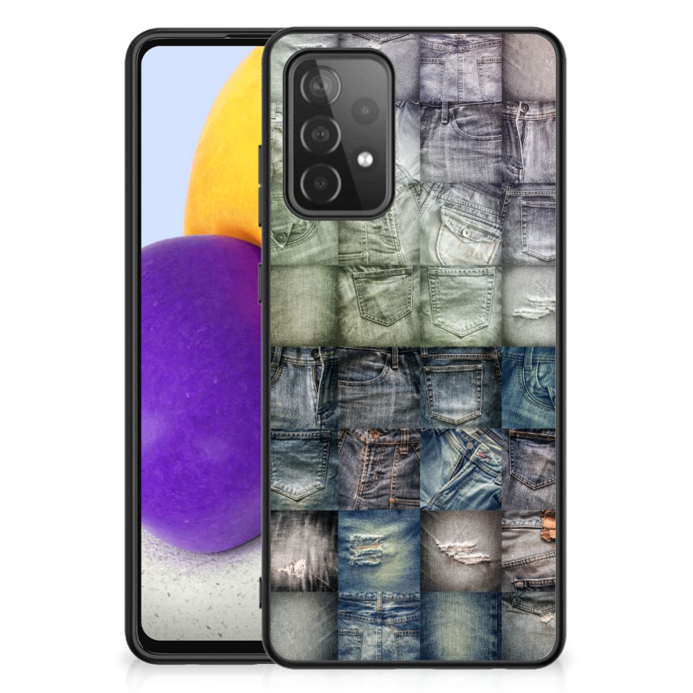 GSM Cover Samsung Galaxy A72 (5G/4G) Spijkerbroeken