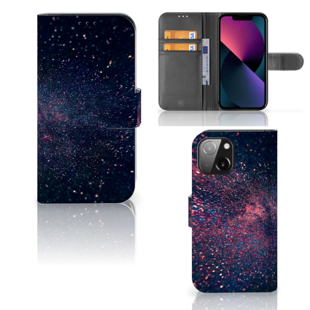 iPhone 13 Mini Book Case Stars