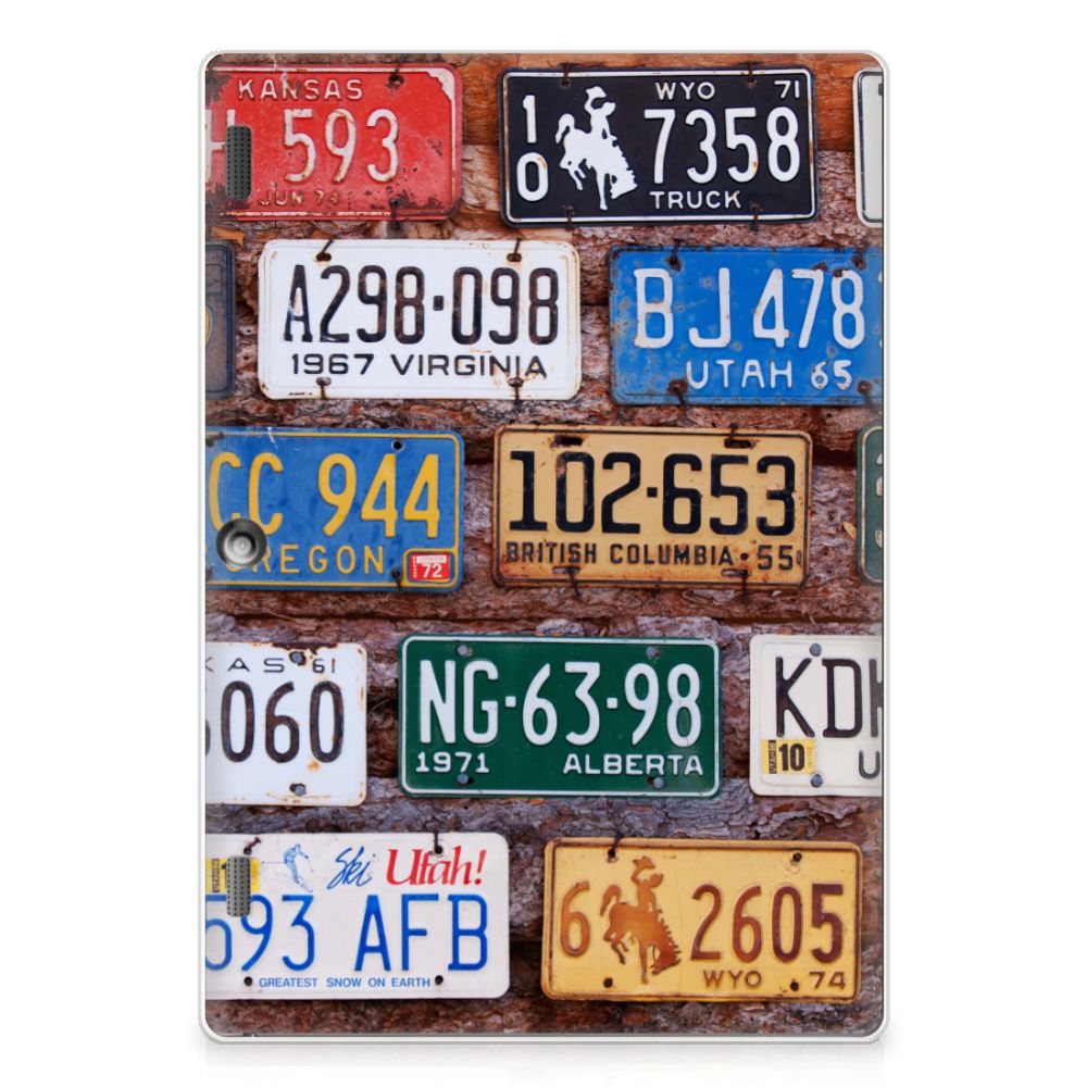 Lenovo Tab 10 | Tab 2 A10-30 Tablet Backcover met foto Kentekenplaten