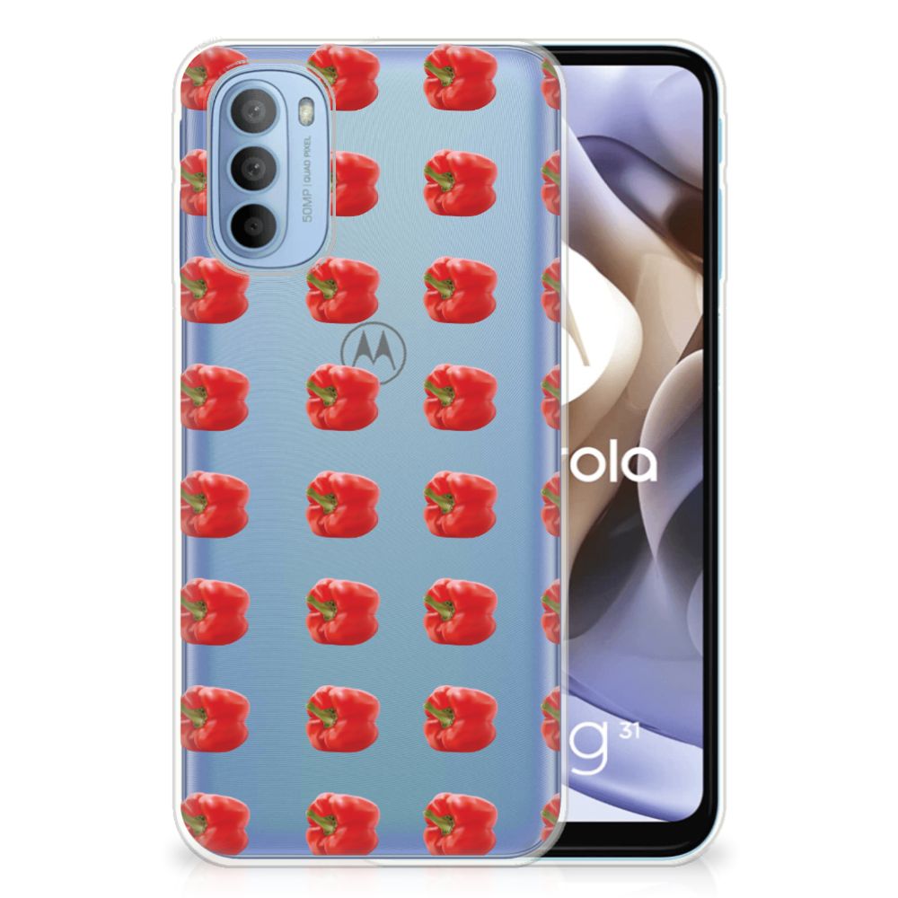 Motorola Moto G31 | G41 Siliconen Case Paprika Red B2C Telecom