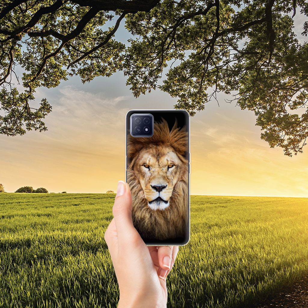 OPPO A53 5G | OPPO A73 5G TPU Hoesje Leeuw