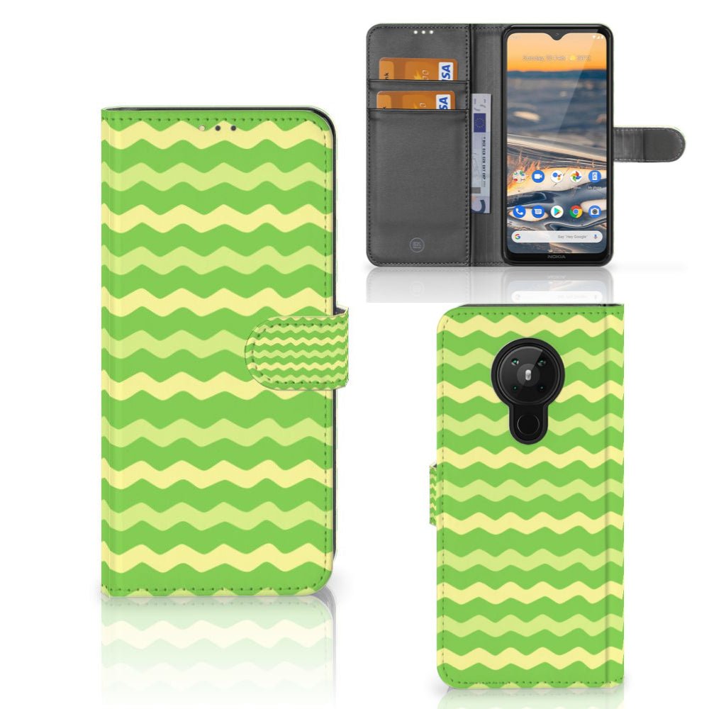 Nokia 5.3 Telefoon Hoesje Waves Green