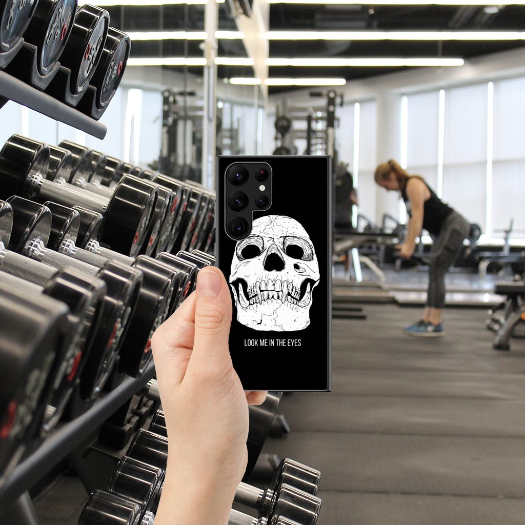 Telefoonhoesje Samsung Galaxy S23 Ultra Skull Eyes B2C Telecom