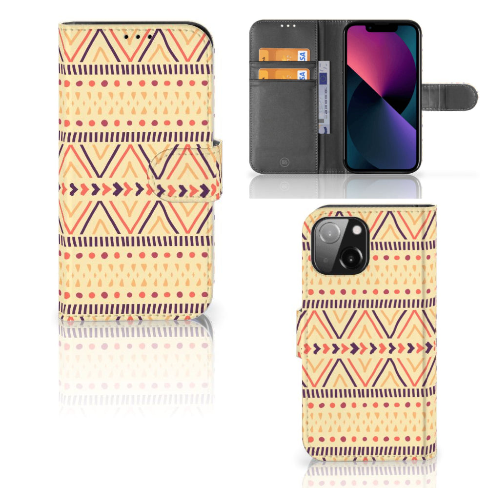 iPhone 13 Mini Telefoon Hoesje Aztec Yellow