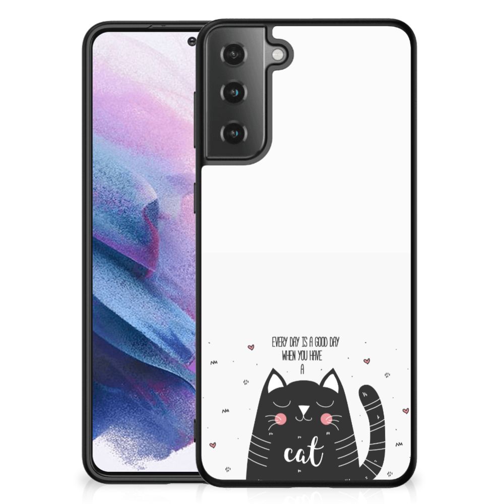 Samsung Galaxy S21 Plus Hoesje Cat Good Day