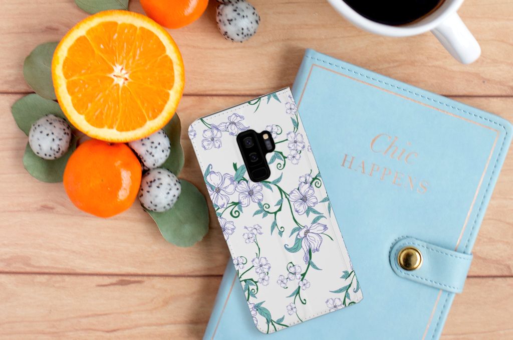 Samsung Galaxy S9 Plus Uniek Smart Cover Blossom White