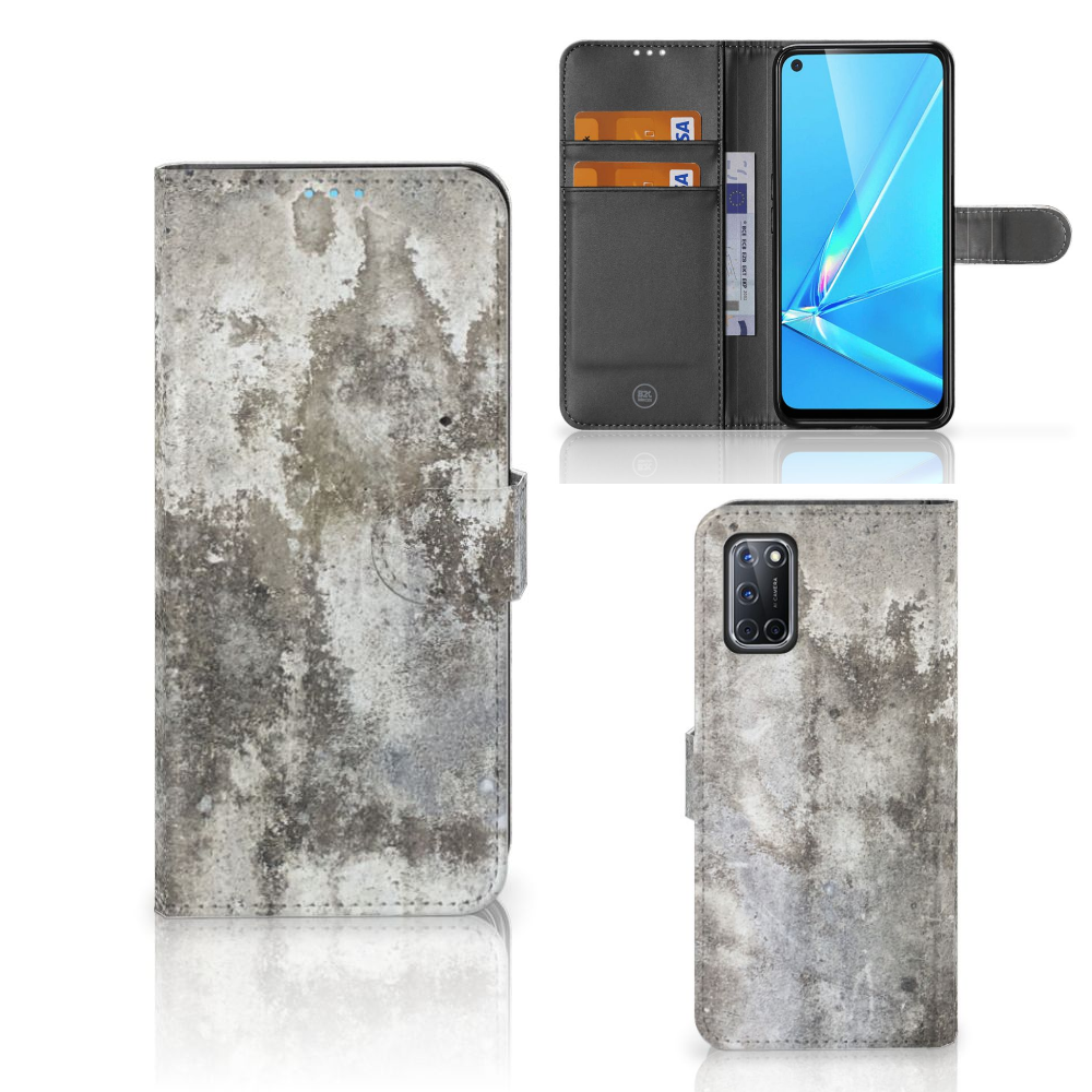 OPPO A72 | OPPO A52 Bookcase Beton Print