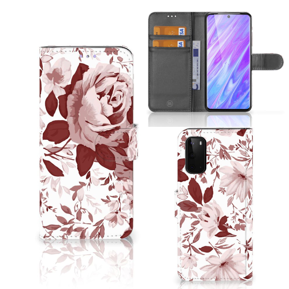 Hoesje Samsung Galaxy S20 Watercolor Flowers
