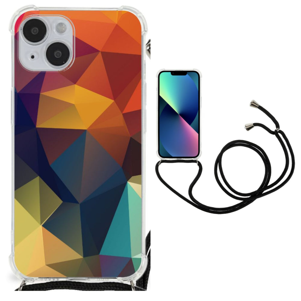 iPhone 14 Plus Shockproof Case Polygon Color