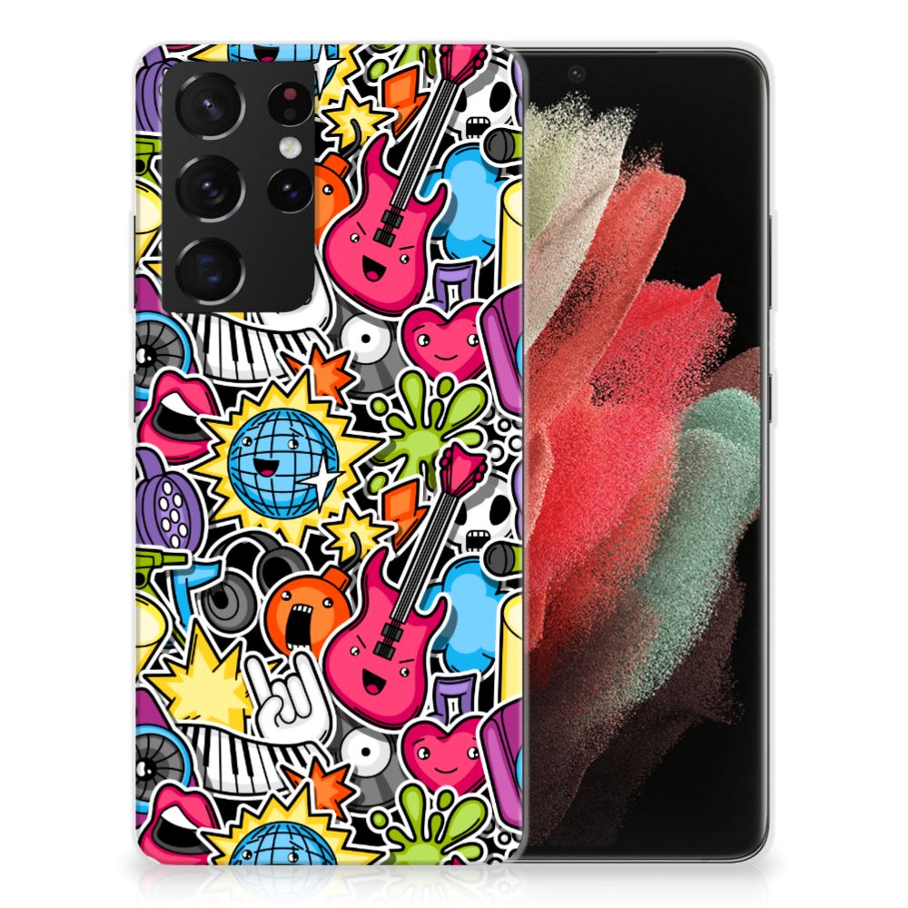 Samsung Galaxy S21 Ultra Silicone Back Cover Punk Rock B2C Telecom