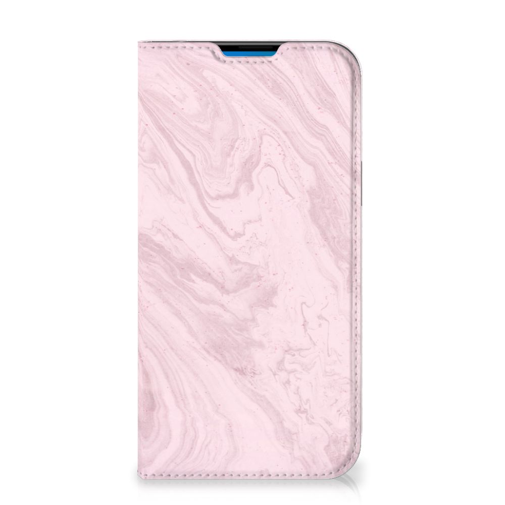iPhone 14 Pro Max Standcase Marble Pink - Origineel Cadeau Vriendin - B2C Telecom