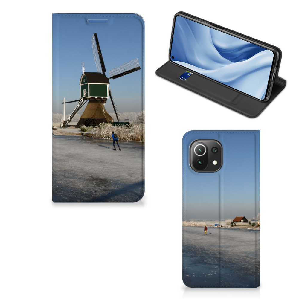 Xiaomi 11 Lite NE 5G | Mi 11 Lite Book Cover Schaatsers - B2C Telecom