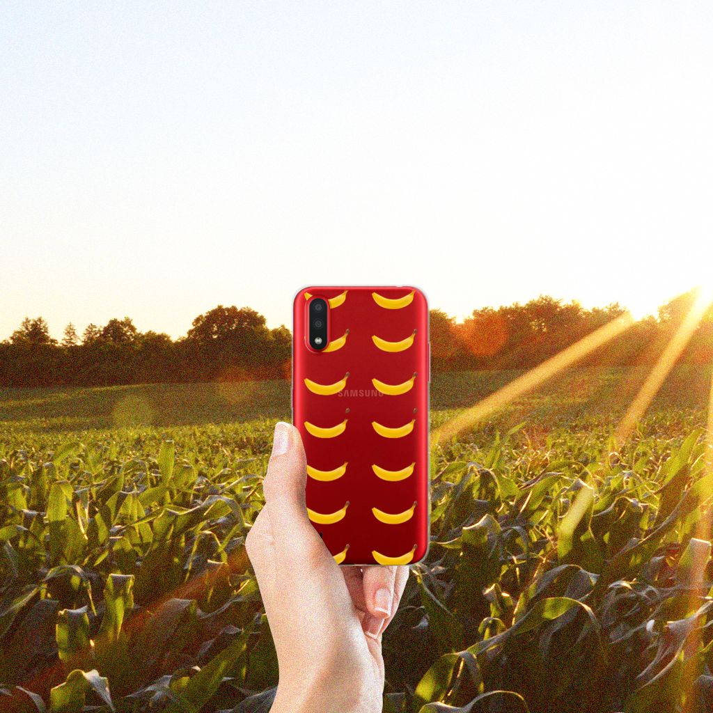 Samsung Galaxy A01 Siliconen Case Banana B2C Telecom