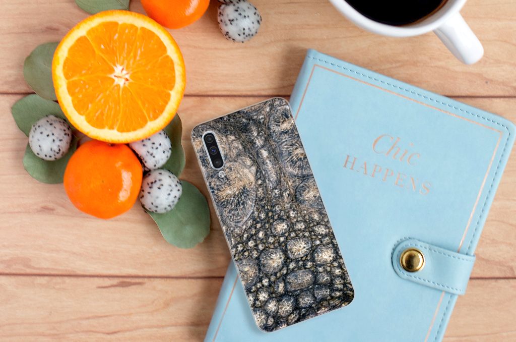 Samsung Galaxy A50 TPU Hoesje Krokodillenprint