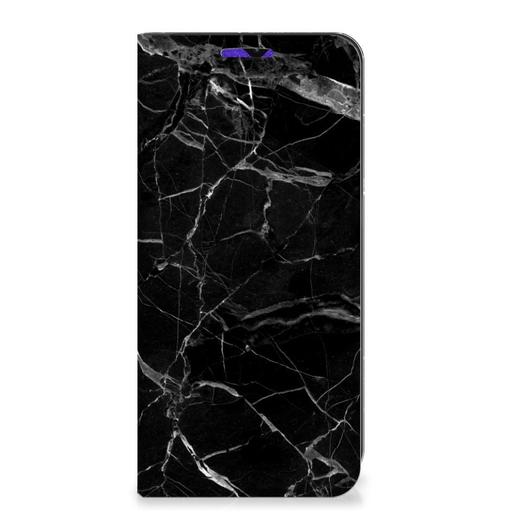 Samsung Galaxy A13 (5G) | Samsung Galaxy A04s Standcase Marmer Zwart - Origineel Cadeau Vader