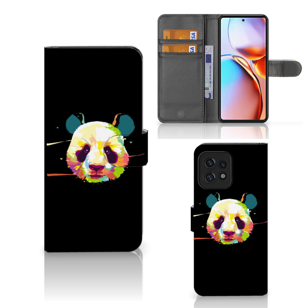 Motorola Edge 40 Pro Leuk Hoesje Panda Color