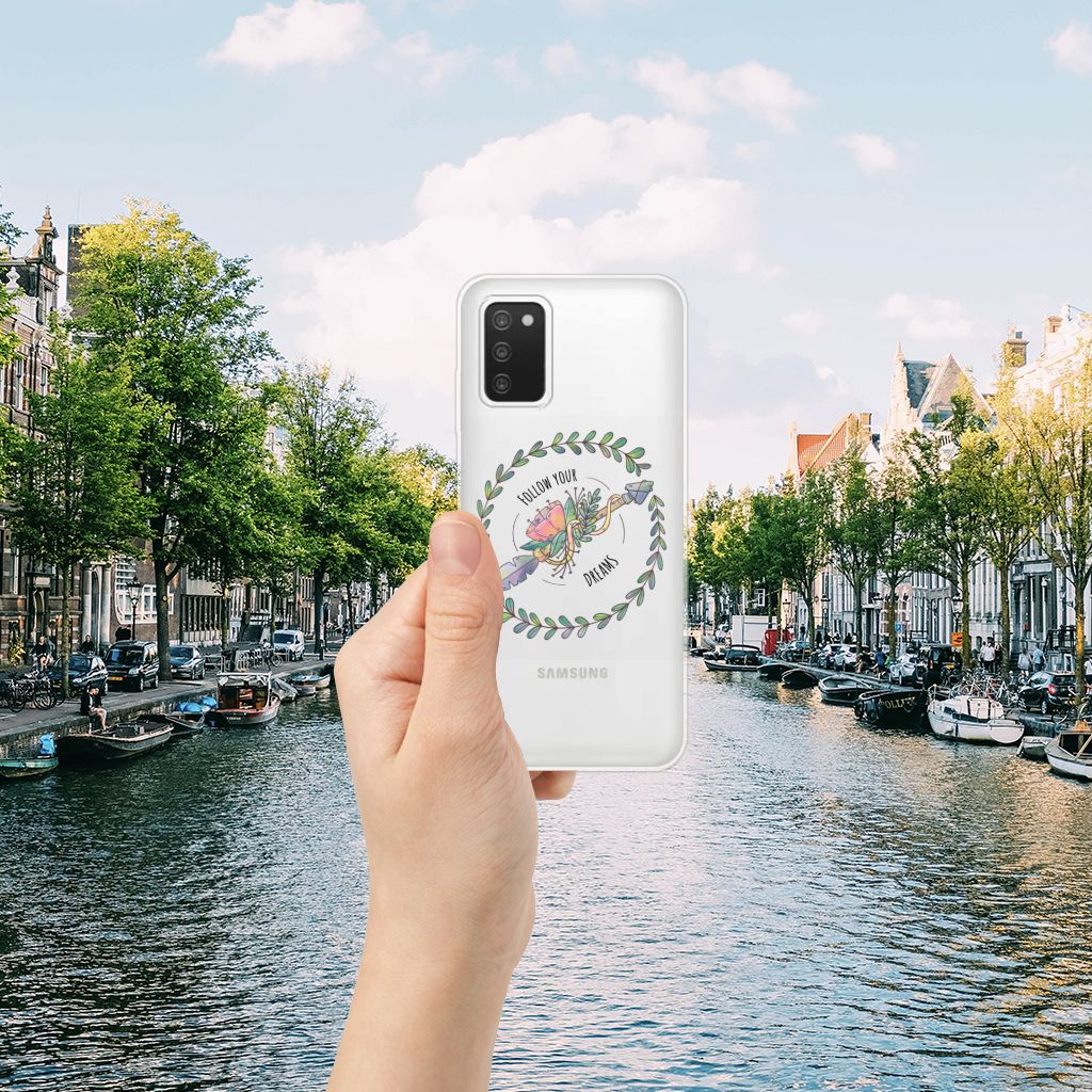 Samsung Galaxy A03S Telefoonhoesje met Naam Boho Dreams B2C Telecom