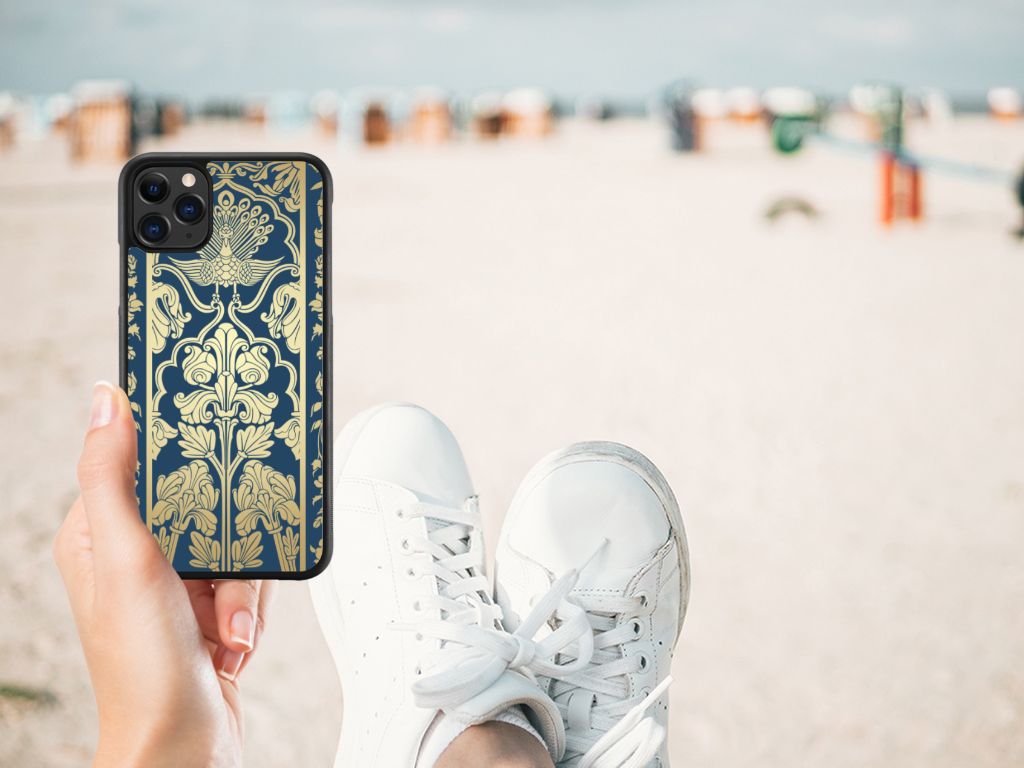 Apple iPhone 11 Pro Max Skin Case Beige Flowers B2C Telecom