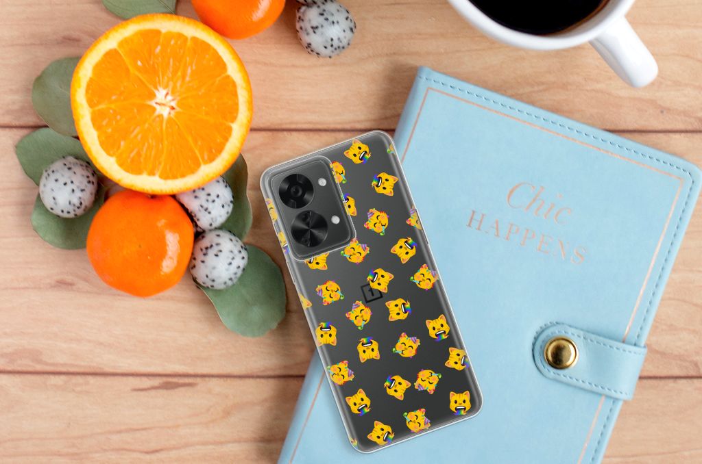 TPU bumper voor OnePlus Nord 2T Katten Emojis B2C Telecom