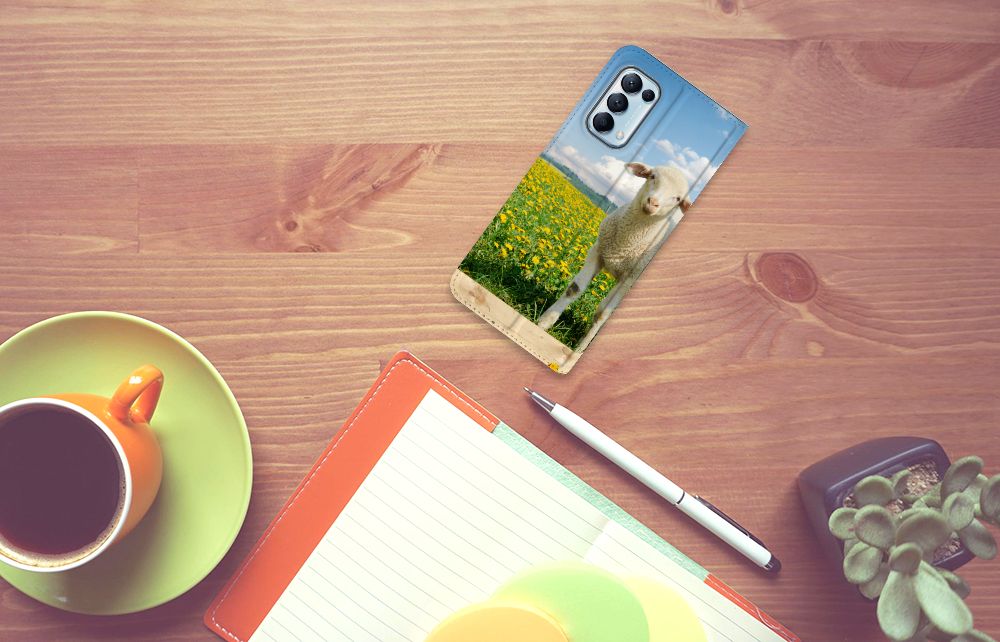 OPPO Find X3 Lite Hoesje maken Schaap en Lammetje - B2C Telecom