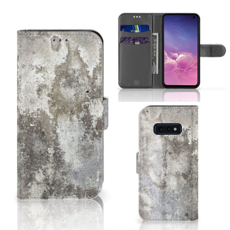 Samsung Galaxy S10e Bookcase Beton Print