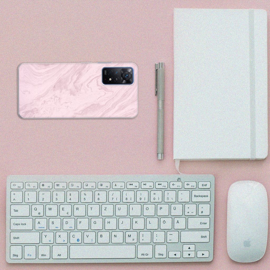 Xiaomi Redmi Note 11 Pro 5G TPU Siliconen Hoesje Marble Pink B2C Telecom