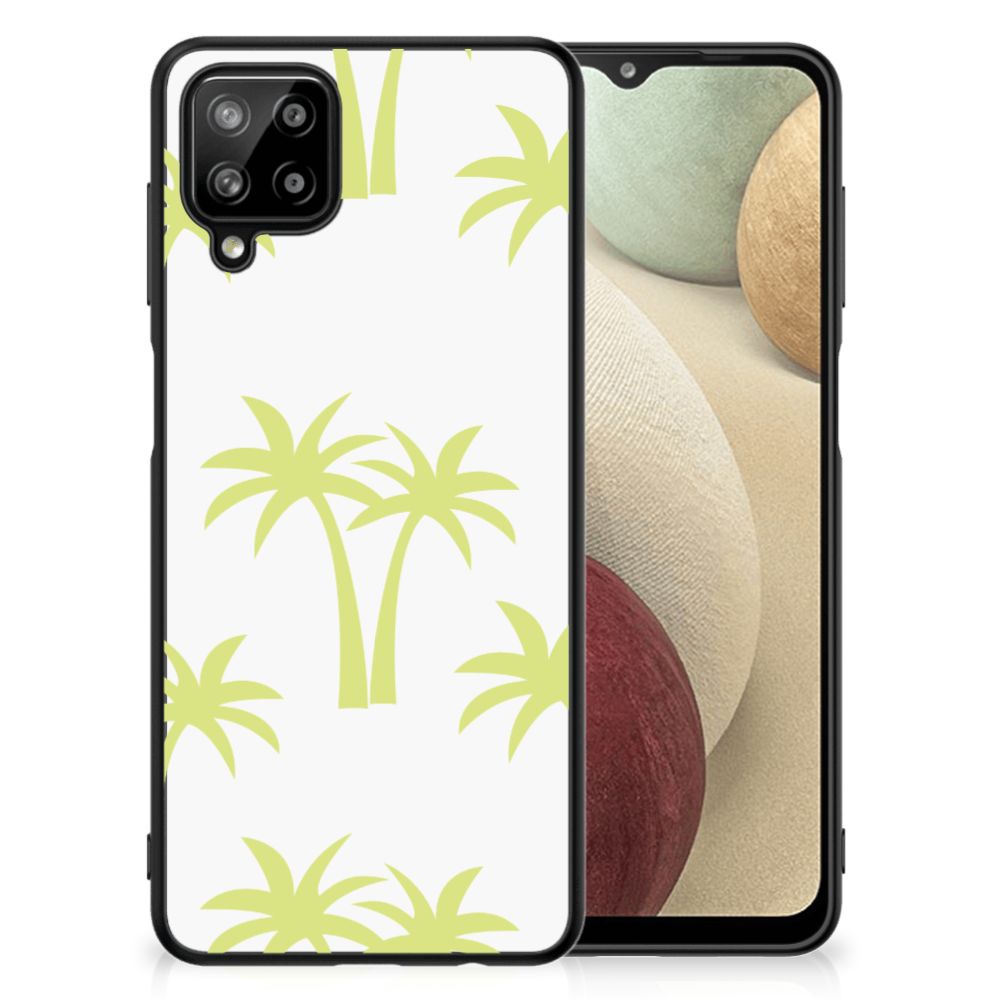 Samsung Galaxy A12 Bloemen Hoesje Palmtrees
