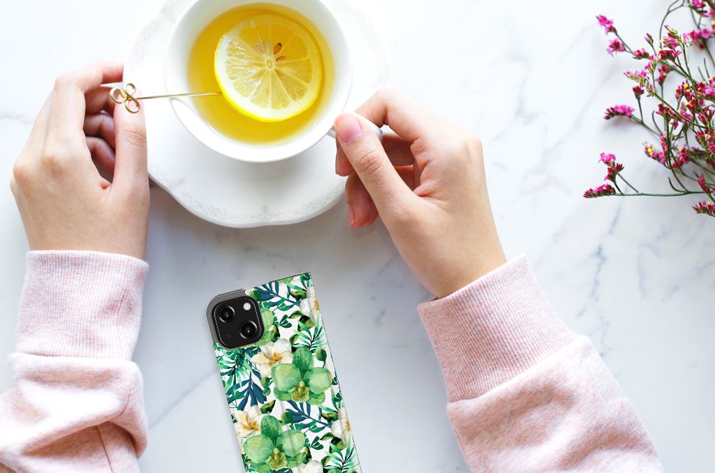 iPhone 13 Mini Smart Cover Orchidee Groen - B2C Telecom