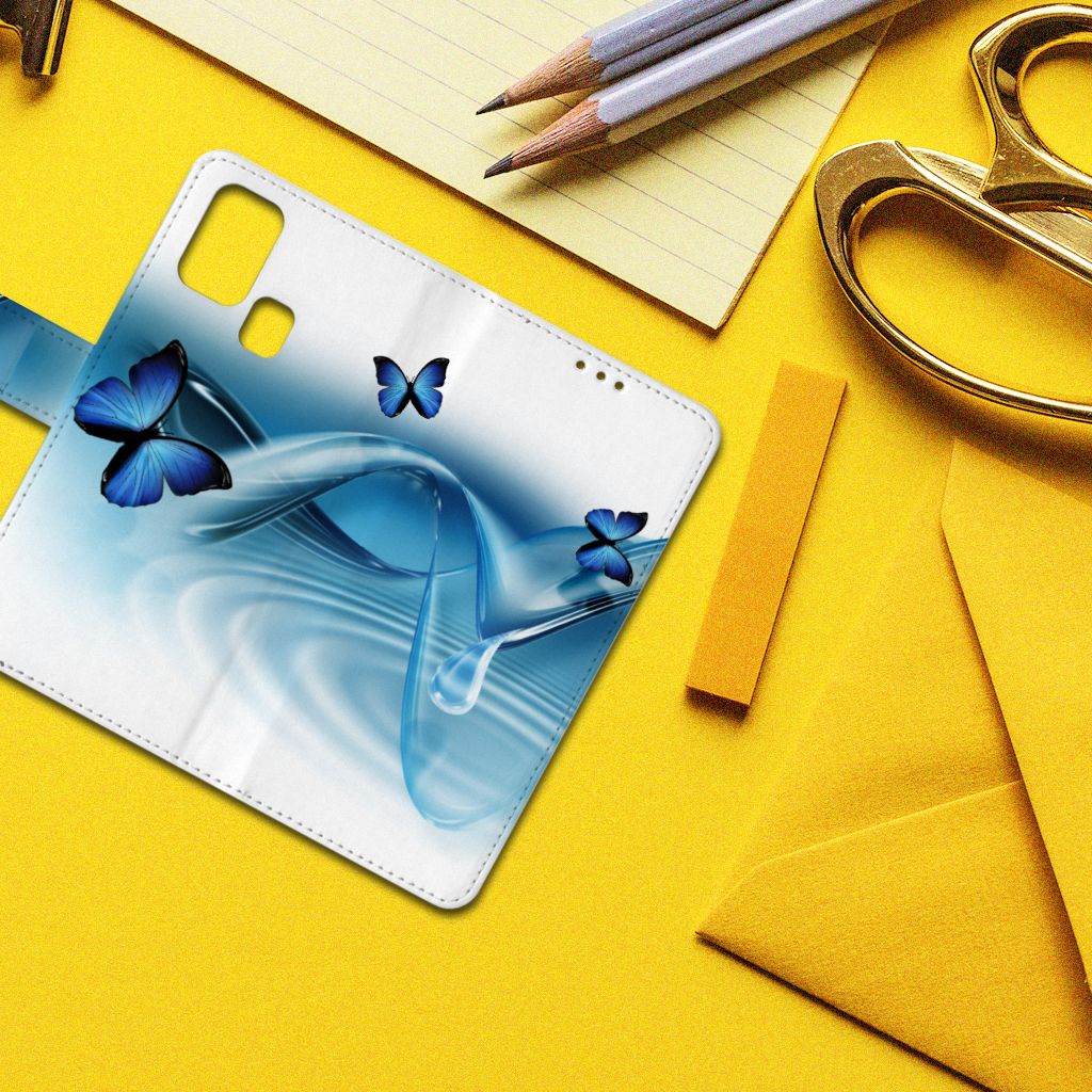 Samsung Galaxy M31 Telefoonhoesje met Pasjes Vlinders