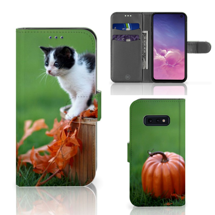 Samsung Galaxy S10e Telefoonhoesje met Pasjes Kitten