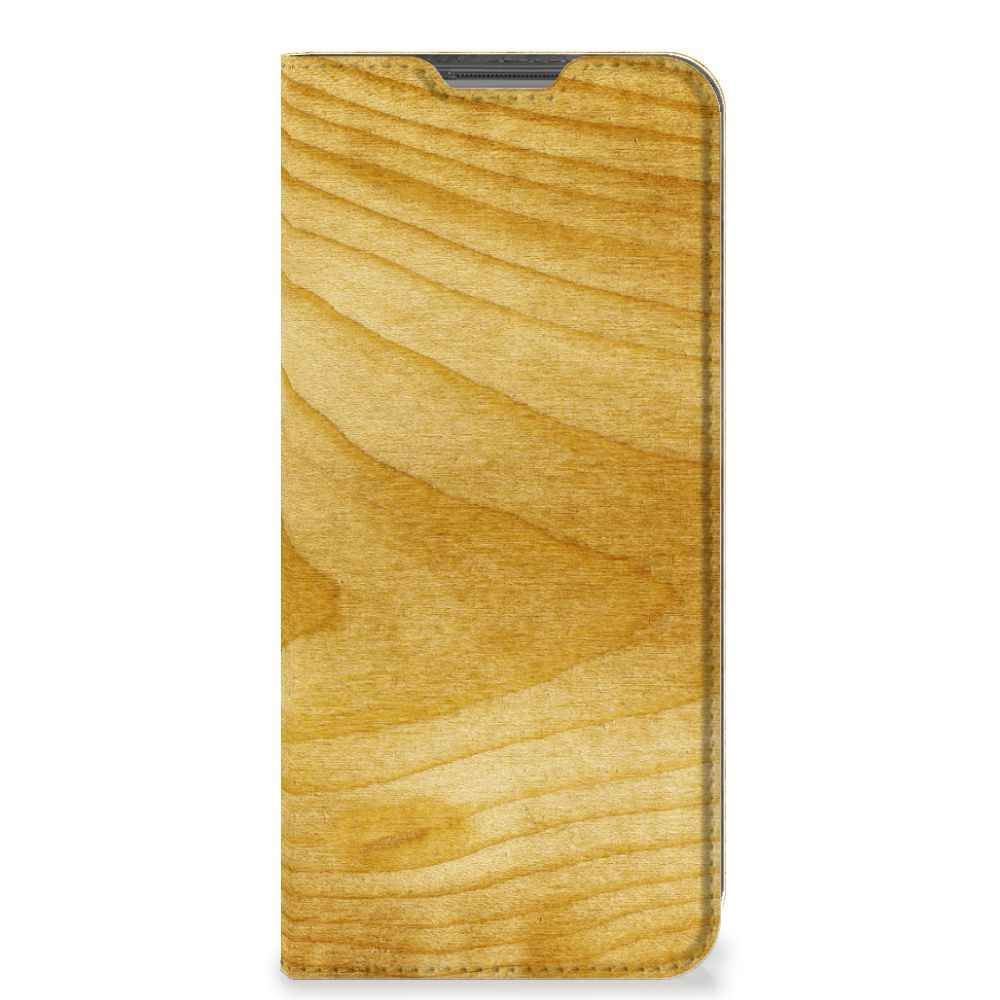 OPPO A96 | A76 Book Wallet Case Licht Hout - B2C Telecom