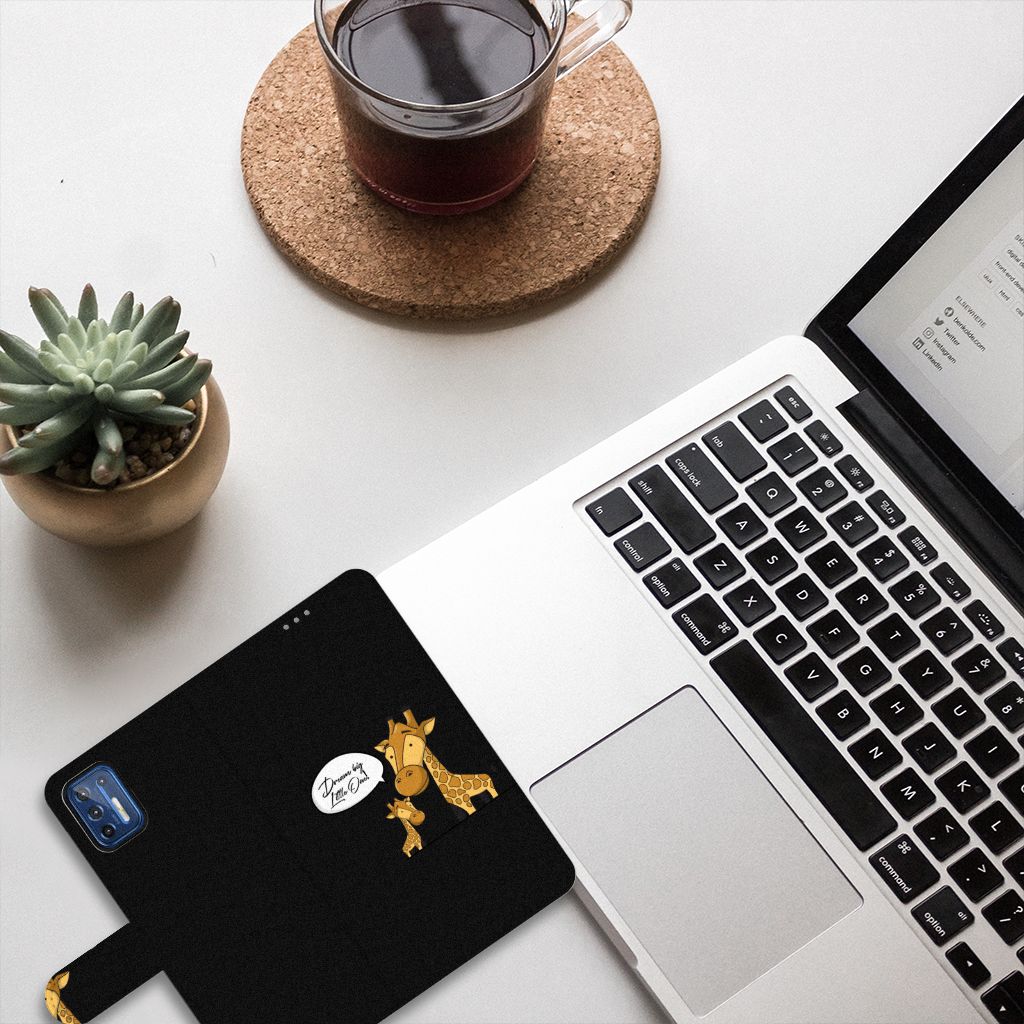 Motorola Moto G9 Plus Leuk Hoesje Giraffe