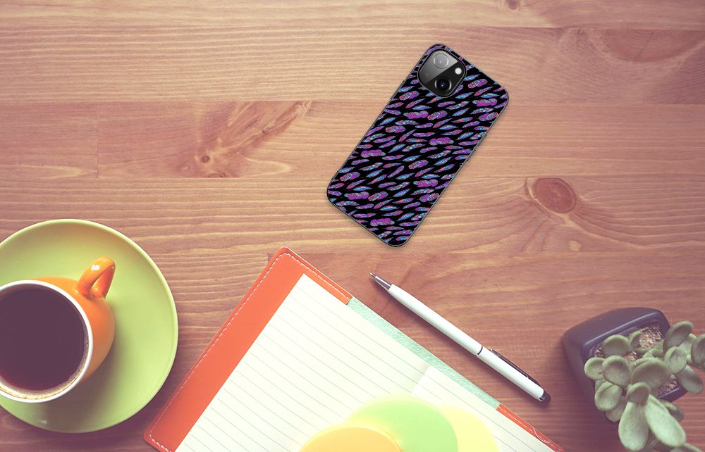 Apple iPhone 13/14 Back Case Feathers Color B2C Telecom