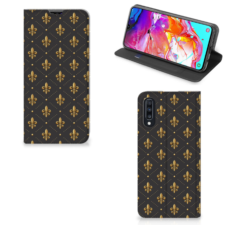 Samsung Galaxy A70 Hoesje met Magneet Franse Lelie