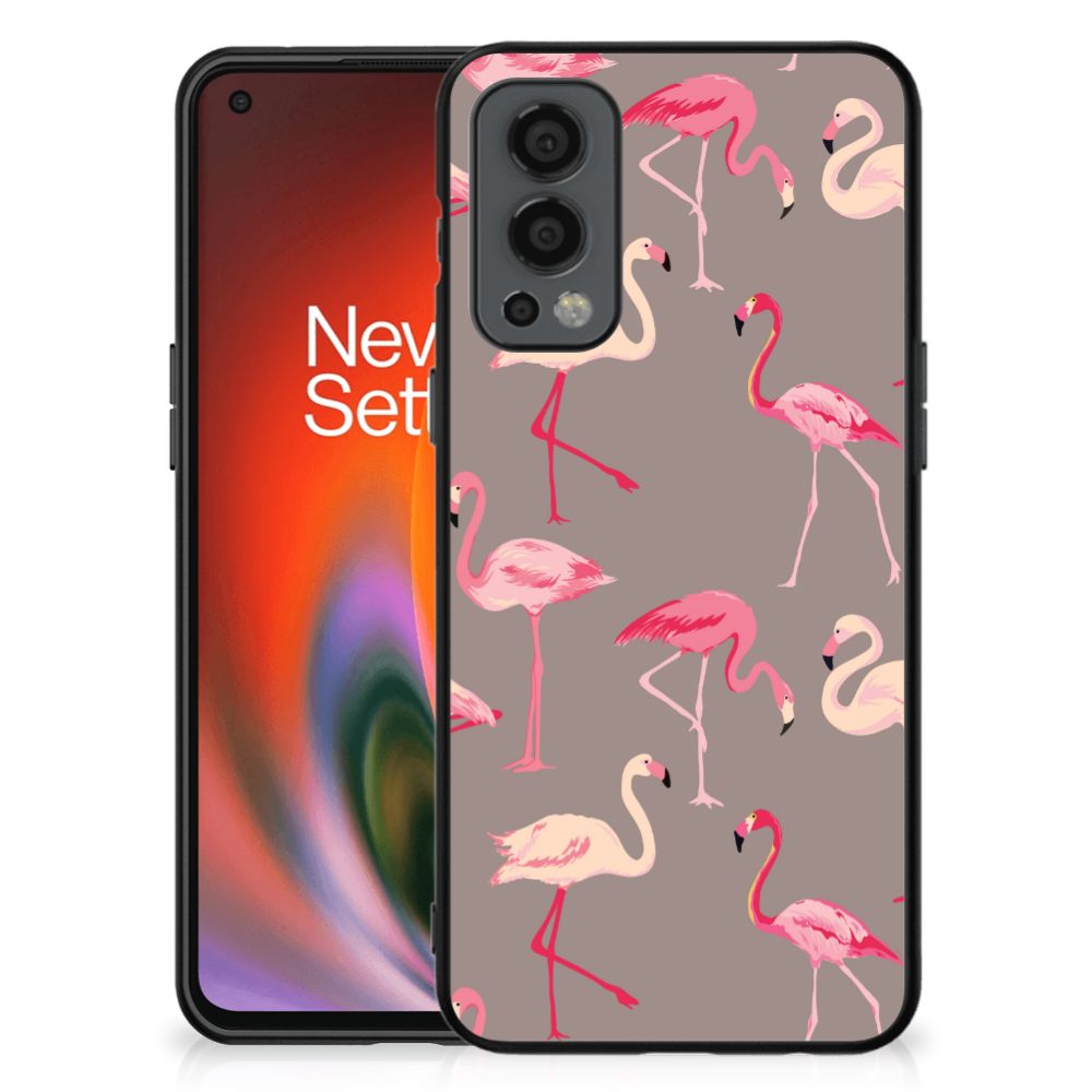 OnePlus Nord 2 Dierenprint Telefoonhoesje Flamingo